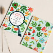 Bug Birthday Party Invitation Kaart