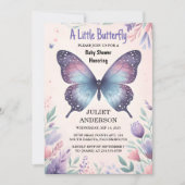 Bug Boho Soft Glow Live Butterfly Baby shower Kaart (Voorkant)