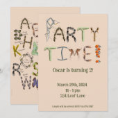 Bug en Insect thema Feestje Kinderen Griezelen Kru Kaart (Voorkant / Achterkant)