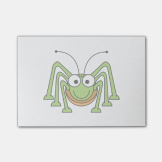 Bug Eyed Grasshopper Cartoon Post-it® Notes