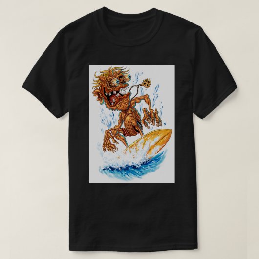 Bug Eyed Surf Monster T-shirt (Design voorkant)