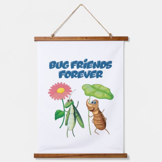 Bug Friends Forever Hangend Wandkleed (Voorkant)