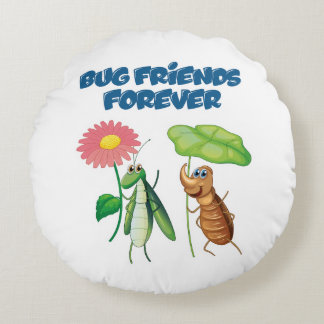 Bug Friends Forever Rond Kussen