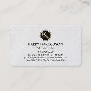 Bug Glass Icon Premium ongediertebestrijding Visit Visitekaartje