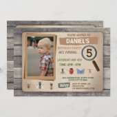 Bug Hunt Garden Bugs Birthday Uitnodiging (Voorkant / Achterkant)