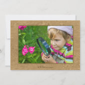 Bug Hunt Insect Foto op uitnodiging van de Achterp (Achterkant)