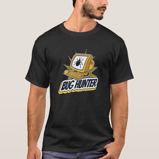 Bug Hunter Full Stack Coder Engineer Software Deve T-shirt (Voorkant)