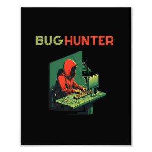 BUG HUNTER, programmeren, software engineer Foto Afdruk