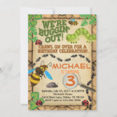 Bug Insect Anniversaire Fête Invitation Invitation (Devant)