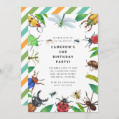Bug Insect Boy Birthday Invitation (Devant / Derrière)