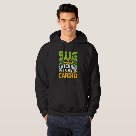 Bug Insect Science Bug Catching is my Cardio  15 Hoodie (Voorkant volledig)