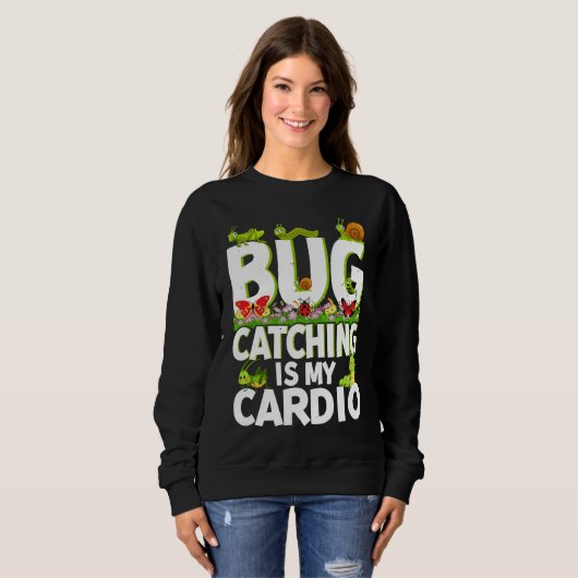 Bug  Insect Science  Bug Catching is my Cardio  2 Trui (Voorkant volledig)