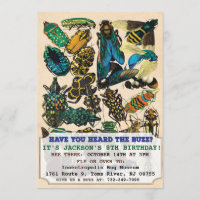 Bug Insect Verjaardag Uitnodiging