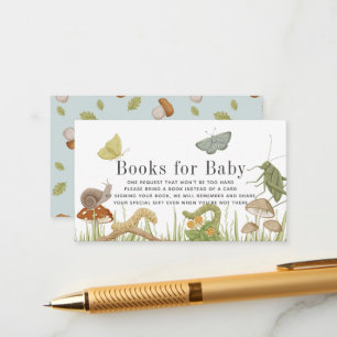 Bug Insects Baby shower Boek Aanvraag Informatiekaartje