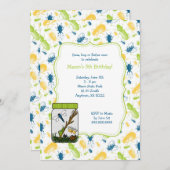 Bug Jar Birthday Party nodigt mensen uit met insec Kaart (Voorkant / Achterkant)