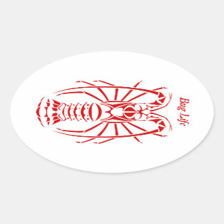 Bug Life Spiny Lobster Decal Ovale Sticker