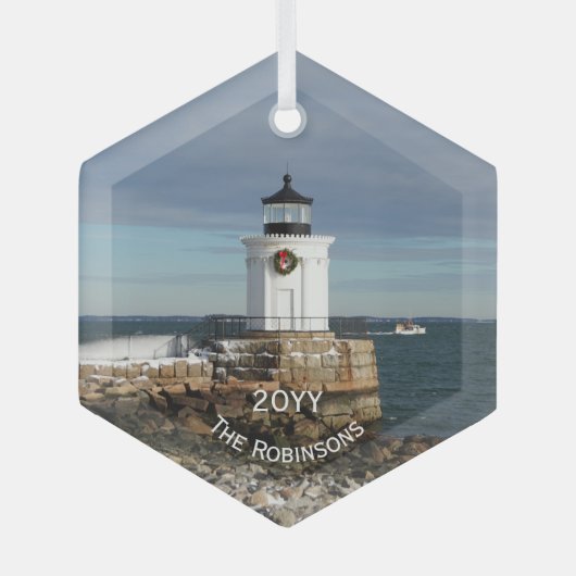 Bug Light Portland Breakwater Glas Ornament (Voorkant)