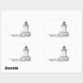 Bug Light Sketch Ovale Sticker (Vel)