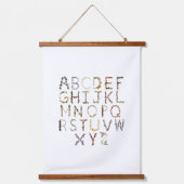 Bug Nursery Alphabet Decor - Schattige Kinder kind Hangend Wandkleed (Voorkant)