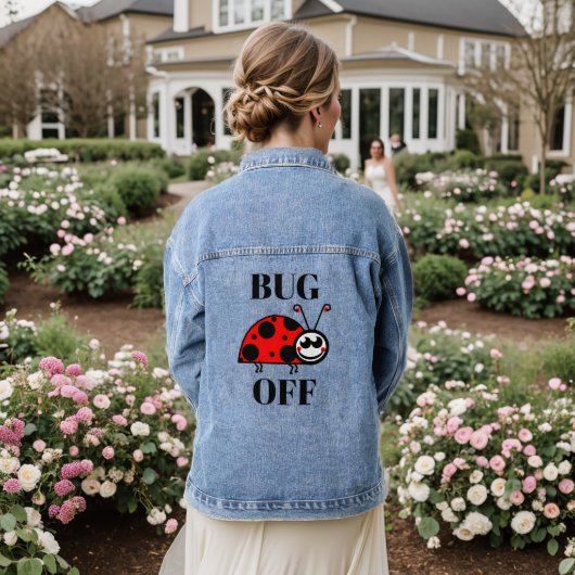 Bug Off Spijkerjas Denim Jacket (Huwelijk Achterkant)