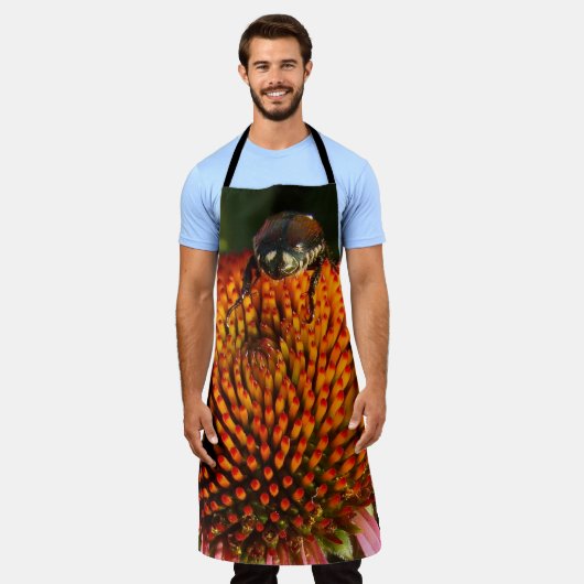 Bug op ventilator schort (Gedragen)