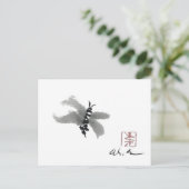 Bug, Sumi-e van Andrea Erickson Briefkaart (Staand voorkant)