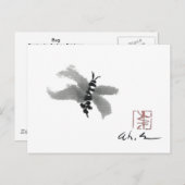 Bug, Sumi-e van Andrea Erickson Briefkaart (Voorkant / Achterkant)