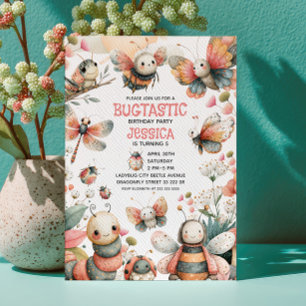 Bug - thema grillige insecten Schattigee Kinderen Kaart