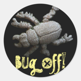 Bug uit! Beatle Ronde Sticker