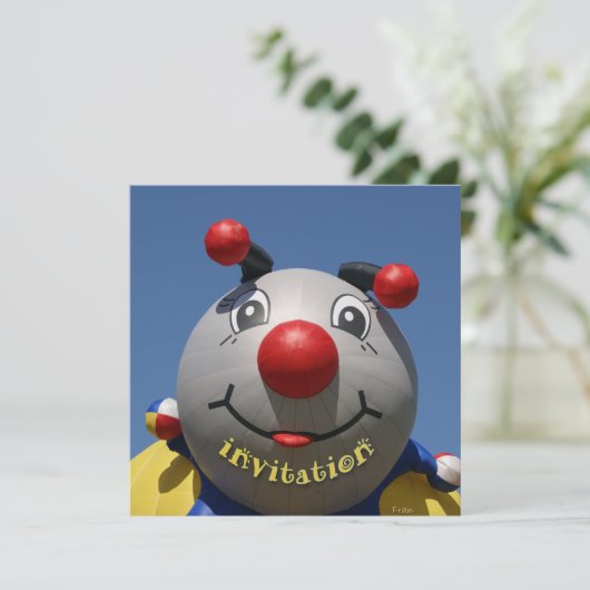 bug-verjaardagsuitnodiging kaart (Staand voorkant)