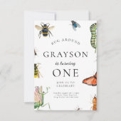 Bug verjaardagsuitnodiging voor kinderen kaart (Voorkant)