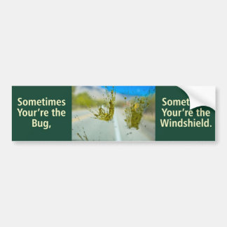 Bug vs. Windshield Bumpersticker