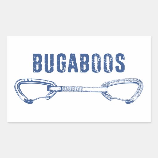 Bugaboos Klim Quickdraw Rechthoekige Sticker (Voorkant)