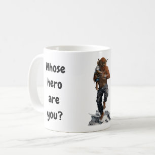 Bugbear Hero Child Rescue Fantasy Art Coffee Mok