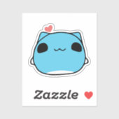 BugCat Capoo kat, Kawaii Comic Kat liefde Sticker (Vel)