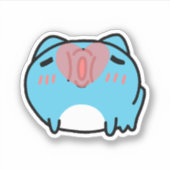 BugCat Capoo kus Sticker (Voorkant)