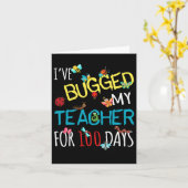 Bugged mijn leraar voor 100 dagen van schoolstuden kaart (Gele Bloem)