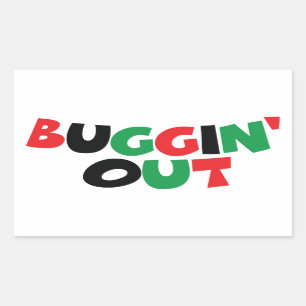Buggin-out Rechthoekige Sticker