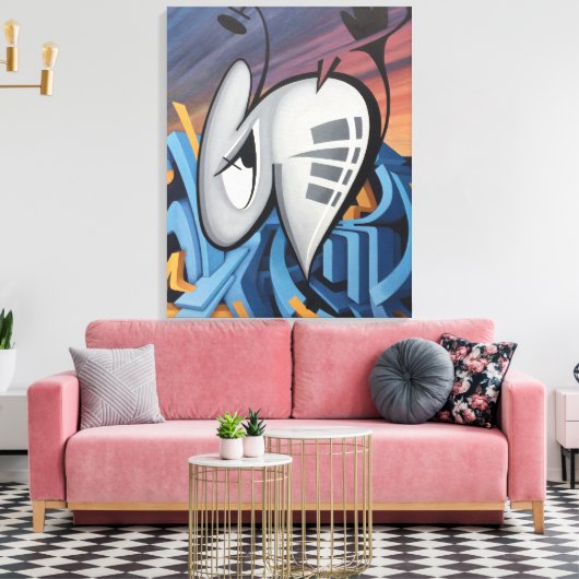 BUGGRATT CITY 02.09.2018 CANVAS AFDRUK (Insitu (Woonkamer))