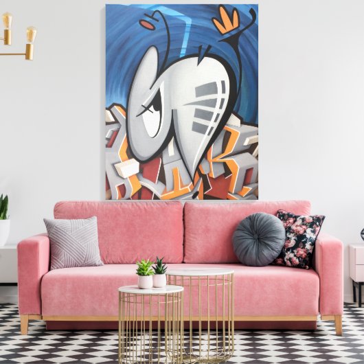 BUGGRATT FIRE HORNET 02.25.2018 CANVAS AFDRUK (Insitu (Woonkamer))