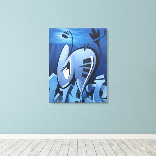 BUGGRATT WATER 03.22.2018 CANVAS AFDRUK (Insitu (Houten vloer))