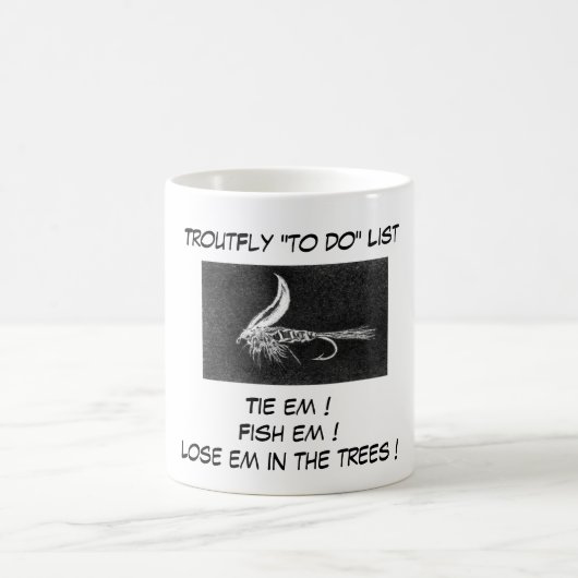 "Buggy Fly - Truite Fly "To Do List" Mug (Centre)