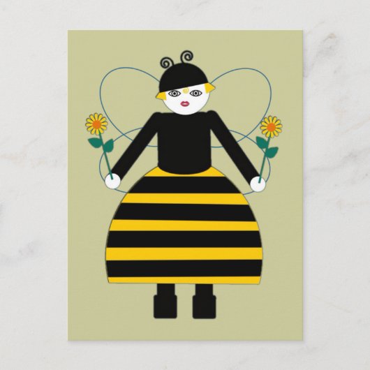 Buggy Martzkins Honey Bee Briefkaart (Voorkant)