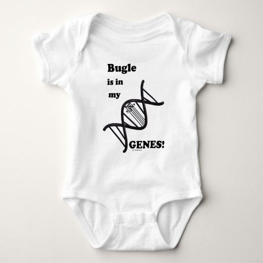 Bugle is in mijn genen romper (Voorkant)