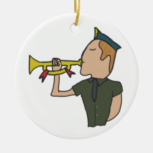 Bugle Keramisch Ornament