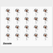 Bugle Nut Vierkante Sticker (Vel)