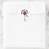 Bugle Nut Vierkante Sticker (Tas)