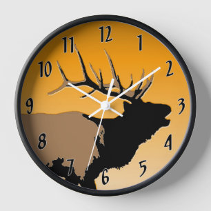 Bugling Bull Elk bij Sunset Original Wildlife Art
