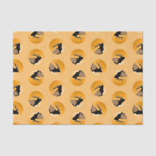 Bugling Bull Elk bij Sunset Original Wildlife Art Tissuepapier