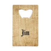 Bugling Bull Elk Carte de crédit Bottle Ouvrir (Dos)